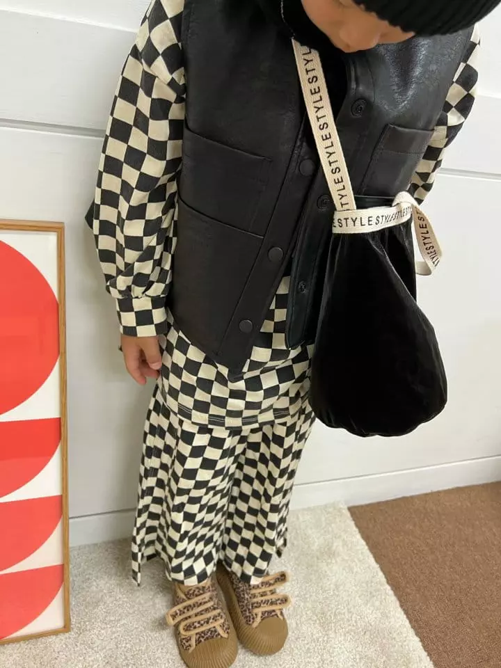Fine Studio - Korean Children Fashion - #Kfashion4kids - Check Board Pants - 7