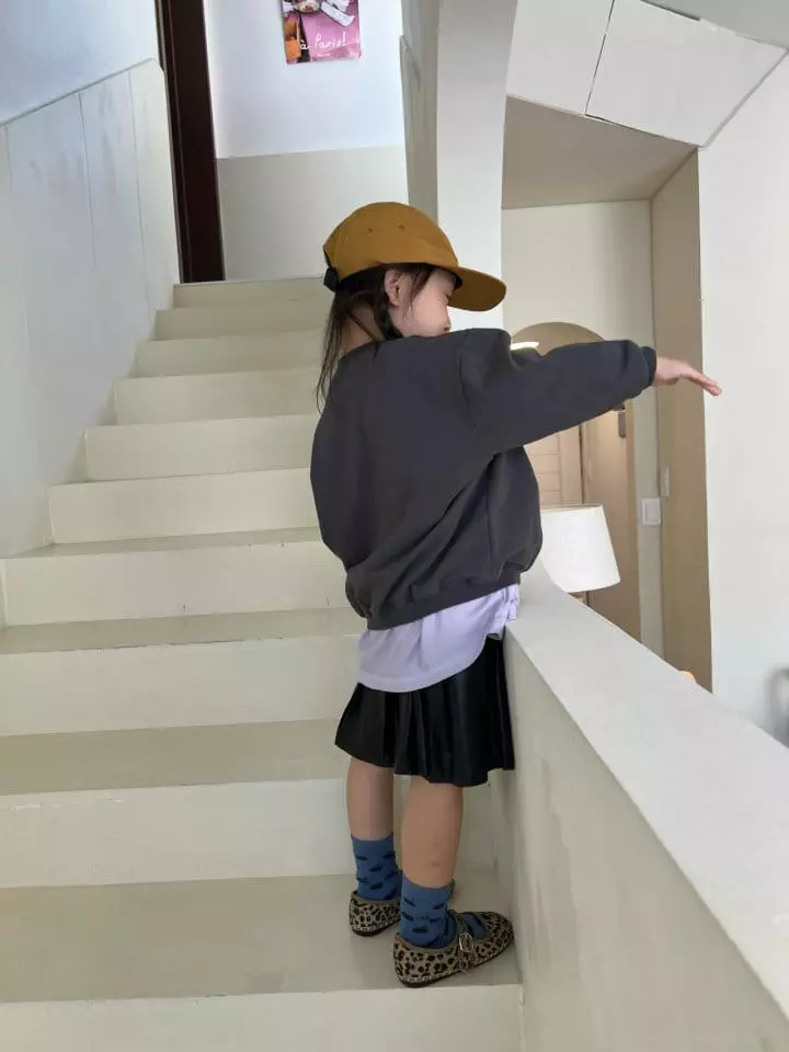 Fine Studio - Korean Children Fashion - #kidzfashiontrend - Leather Pleats Skirt - 4