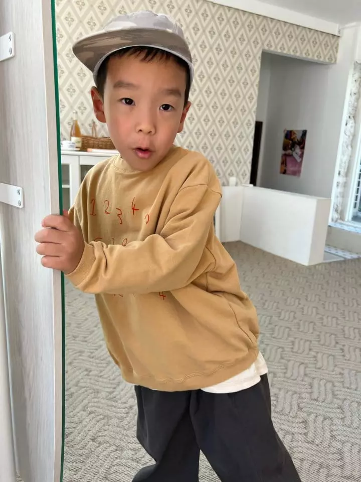 Fine Studio - Korean Children Fashion - #childrensboutique - Number Sweatshirt - 10