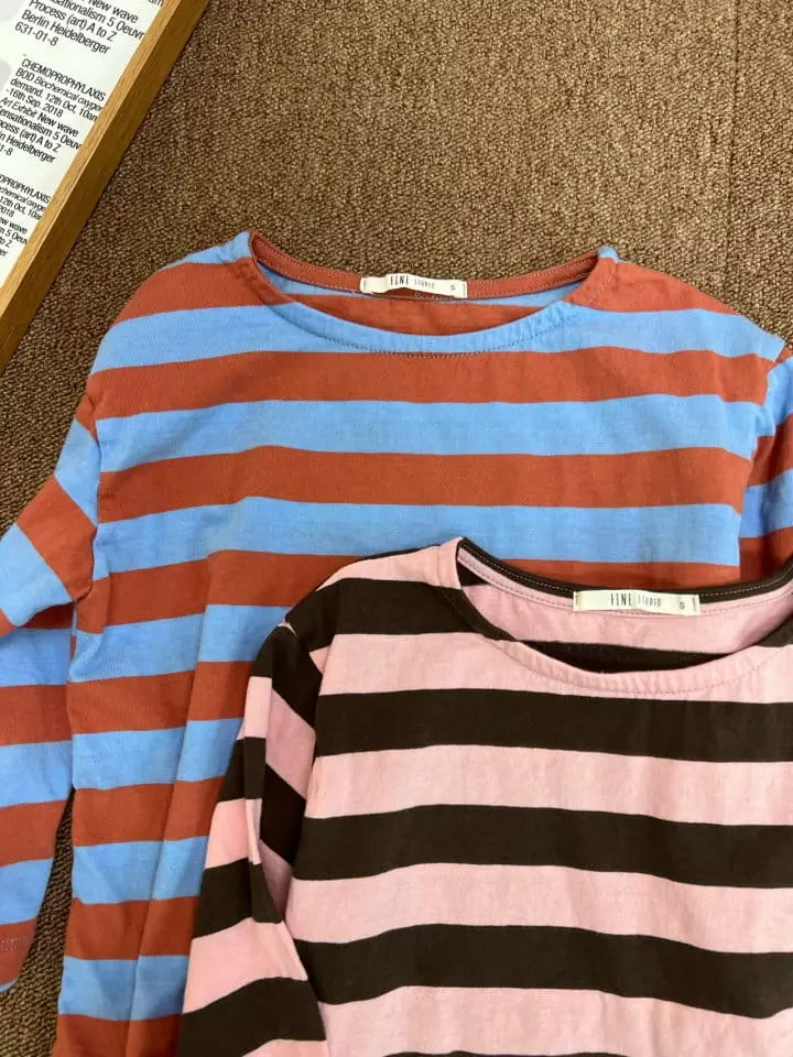 Fine Studio - Korean Children Fashion - #designkidswear - Every Stripes Tee - 12