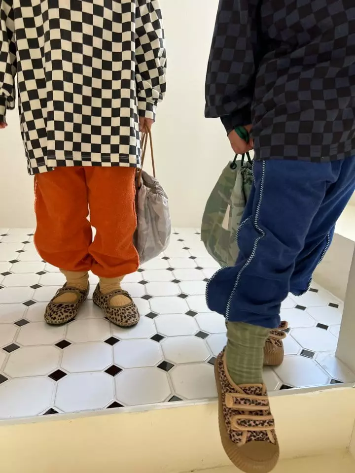 Fine Studio - Korean Children Fashion - #designkidswear - Piping Tery Pants - 9