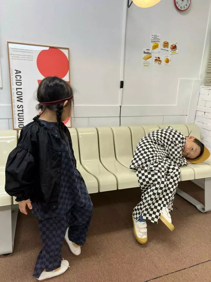 Fine Studio - Korean Children Fashion - #designkidswear - Check Board Pants