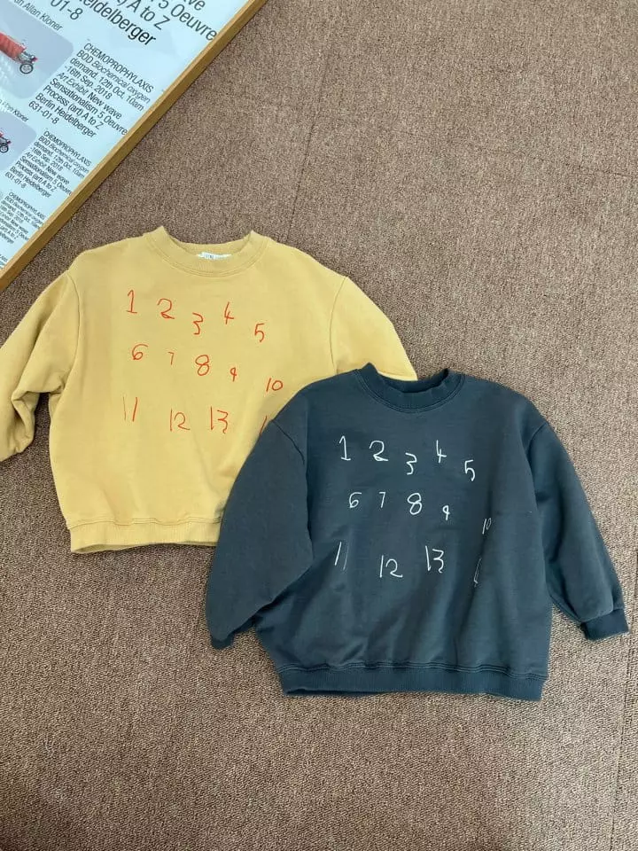 Fine Studio - Korean Children Fashion - #discoveringself - Number Sweatshirt - 12