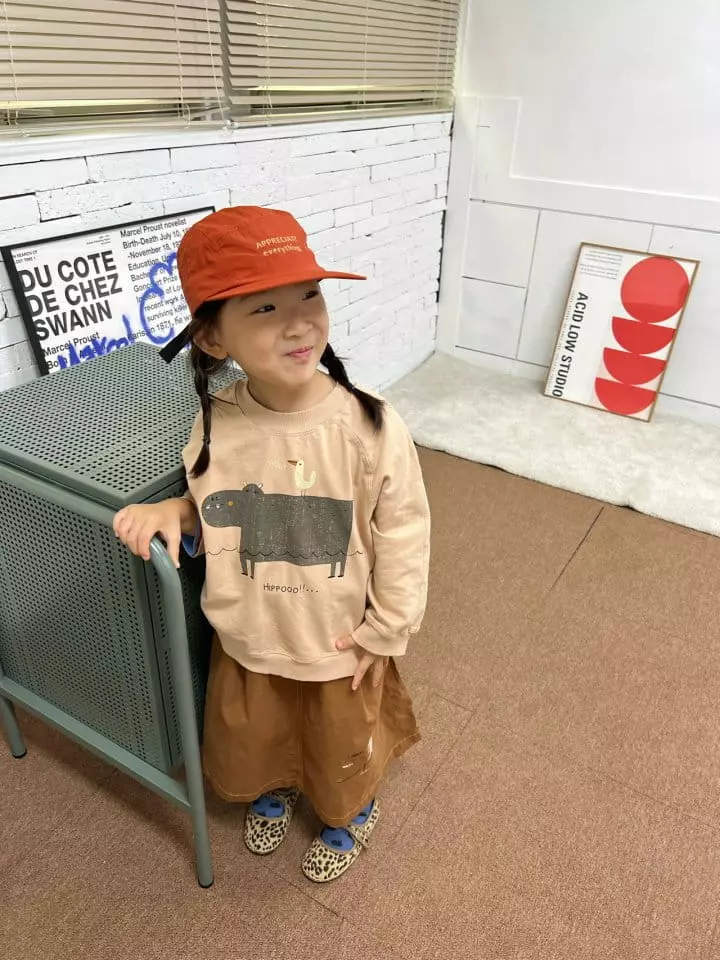 Fine Studio - Korean Children Fashion - #fashionkids - Hippo Sweatshirt - 9