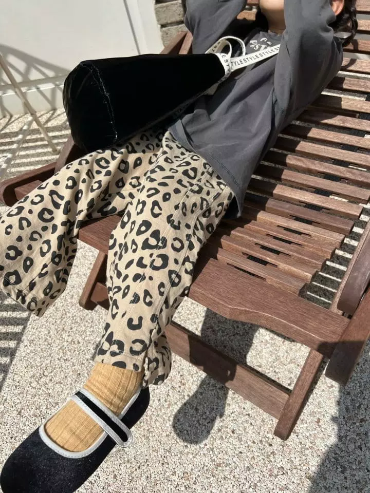 Fine Studio - Korean Children Fashion - #fashionkids - Leopard Pants - 7