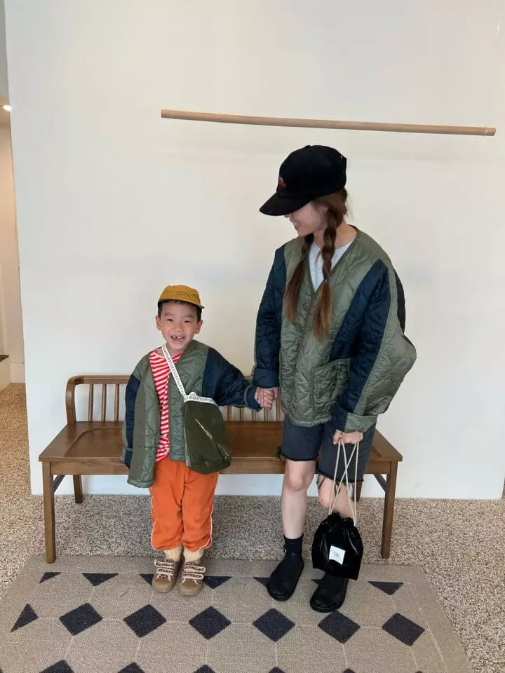 Fine Studio - Korean Children Fashion - #kidsstore - Balance Quilting Jacket with Mom