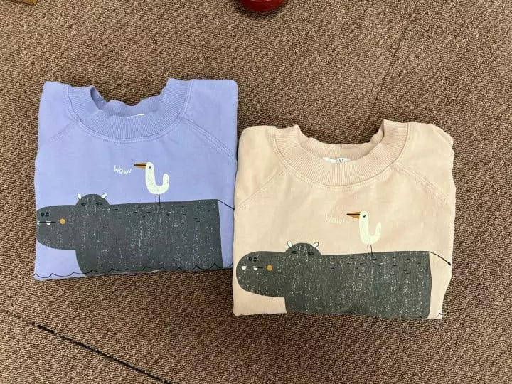 Fine Studio - Korean Children Fashion - #kidzfashiontrend - Hippo Sweatshirt - 12