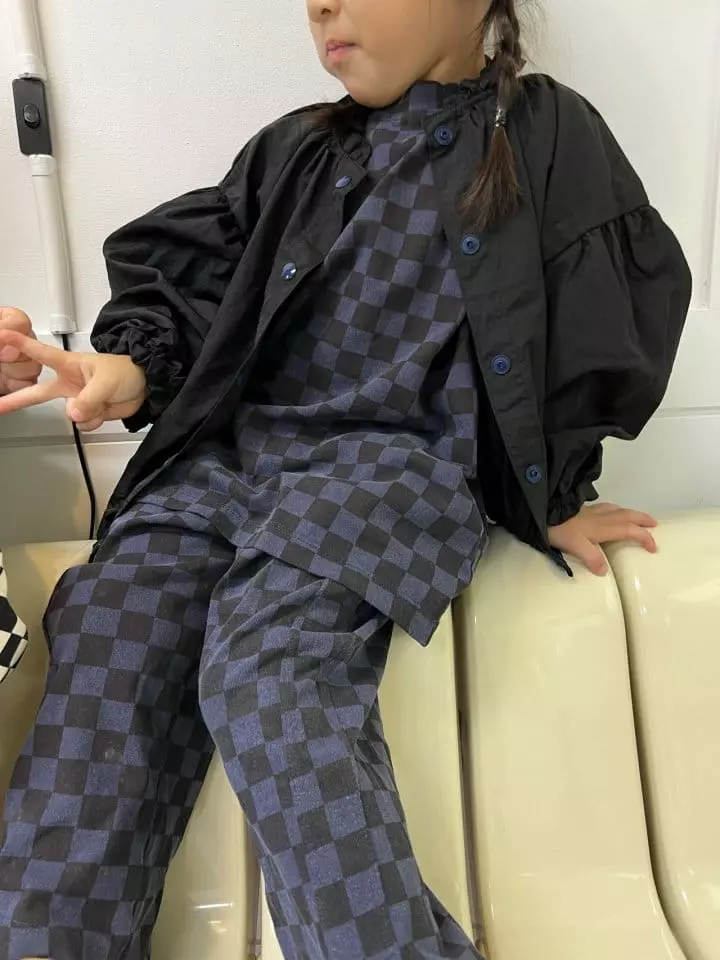 Fine Studio - Korean Children Fashion - #kidzfashiontrend - Chess Loose Tee - 5