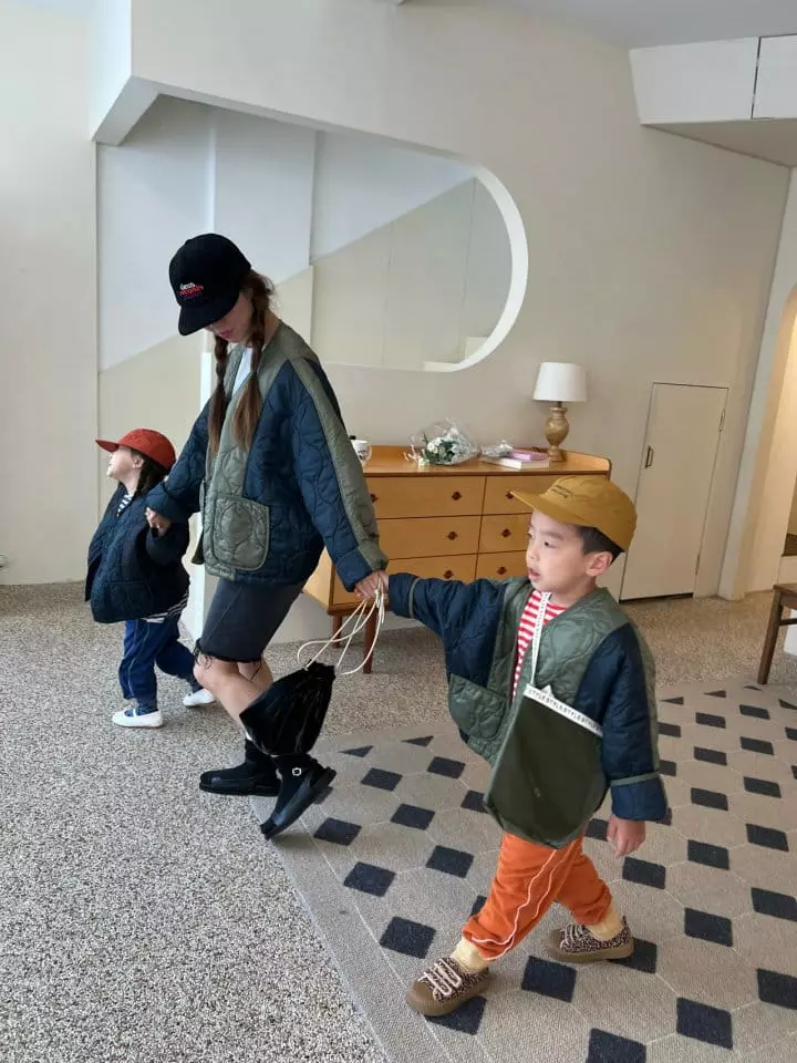 Fine Studio - Korean Children Fashion - #minifashionista - Balance Quilting Jacket with Mom - 6
