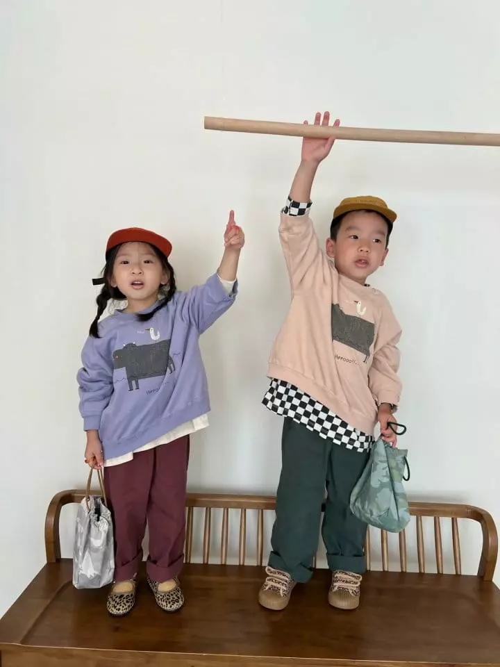 Fine Studio - Korean Children Fashion - #prettylittlegirls - Hippo Sweatshirt