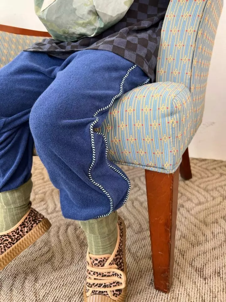 Fine Studio - Korean Children Fashion - #stylishchildhood - Piping Tery Pants - 6