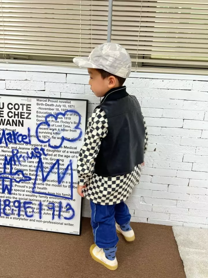 Fine Studio - Korean Children Fashion - #stylishchildhood - Leather Vest - 5