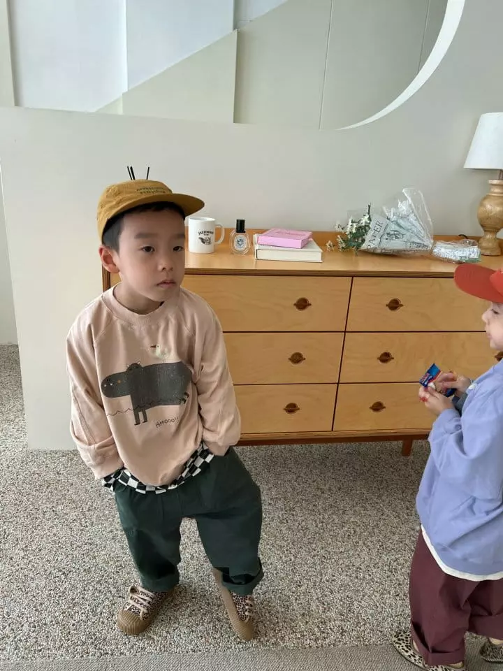 Fine Studio - Korean Children Fashion - #toddlerclothing - Hippo Sweatshirt - 4