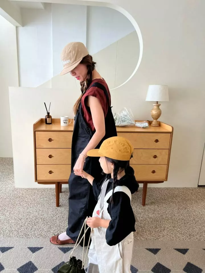 Fine Studio - Korean Children Fashion - #todddlerfashion - Bio Dungarees Pants with Mom - 5