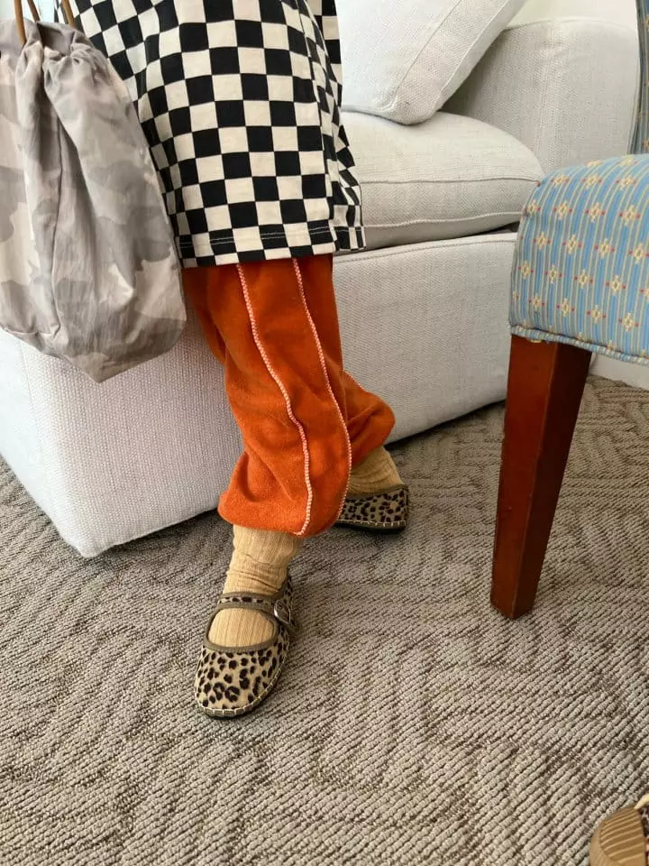 Fine Studio - Korean Children Fashion - #toddlerclothing - Piping Tery Pants - 5