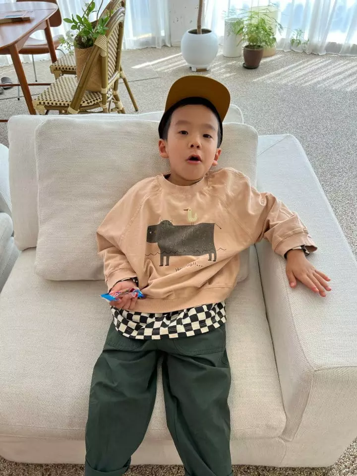 Fine Studio - Korean Children Fashion - #toddlerclothing - Hippo Sweatshirt - 3