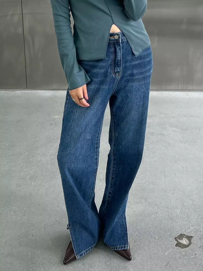 Flipar - Korean Women Fashion - #momslook - Slit Jeans