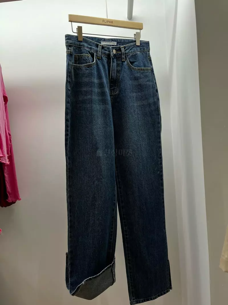 Flipar - Korean Women Fashion - #momslook - Slit Jeans - 3