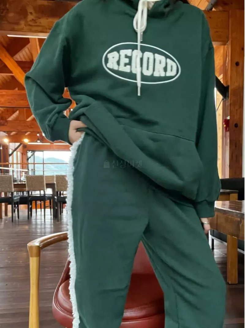 Flipar - Korean Women Fashion - #momslook - Recoad Fleece Sweatshirt Hoody - 3