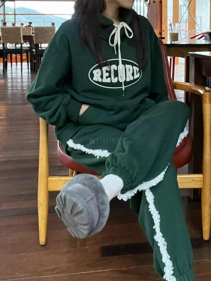 Flipar - Korean Women Fashion - #momslook - Recoad Fleece Sweatshirt Hoody - 5