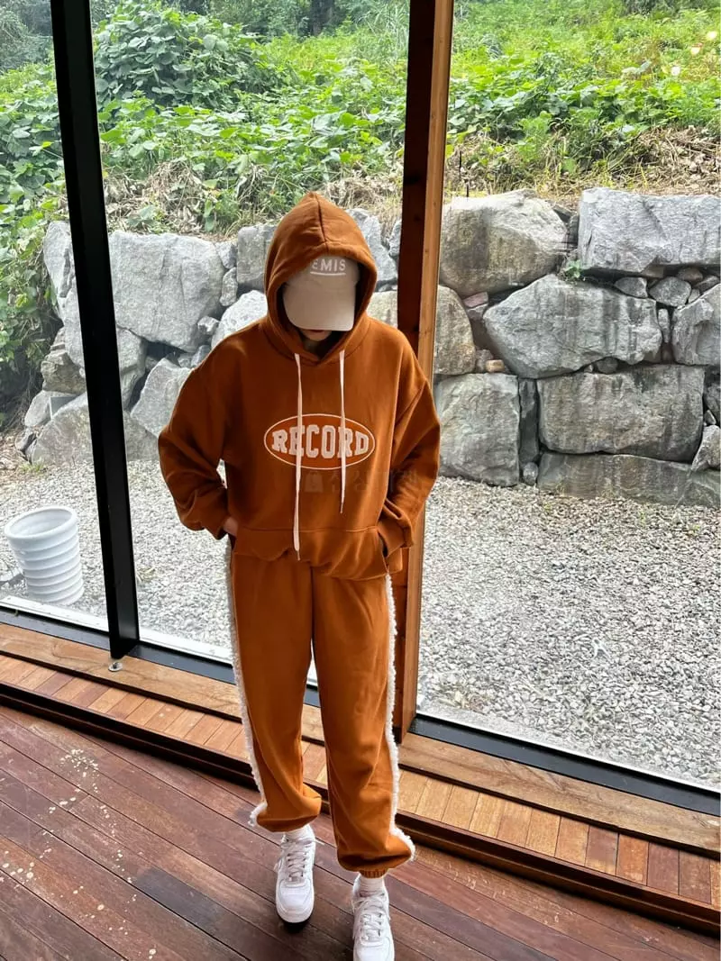 Flipar - Korean Women Fashion - #momslook - Recoad Fleece Sweatshirt Hoody - 7