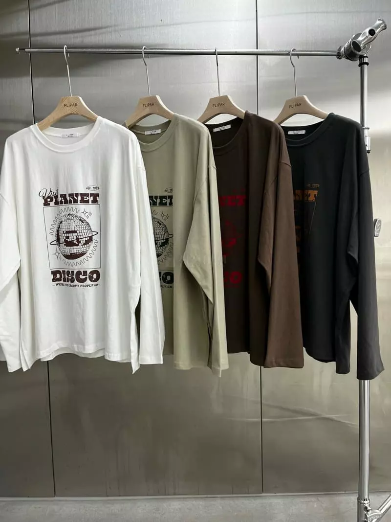 Flipar - Korean Women Fashion - #momslook - Disco Tee - 3