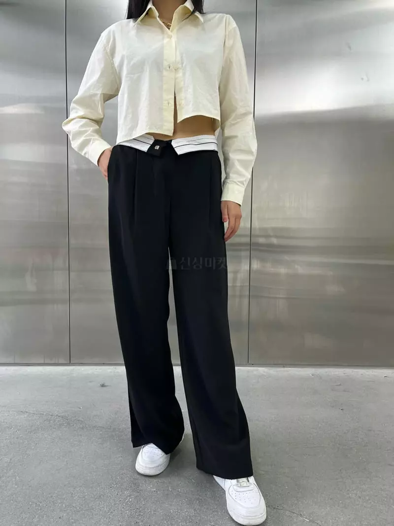 Flipar - Korean Women Fashion - #momslook - Crop Shirt - 7