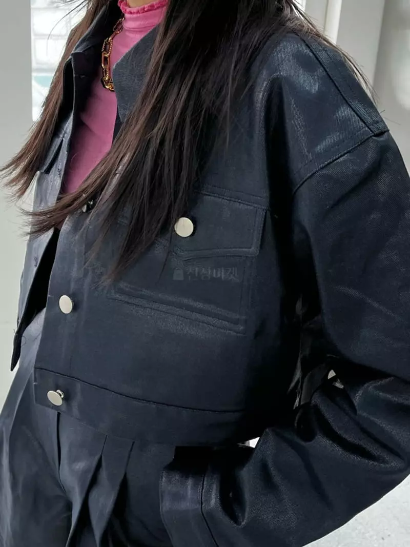 Flipar - Korean Women Fashion - #momslook - Coatting Crop Jacket - 6