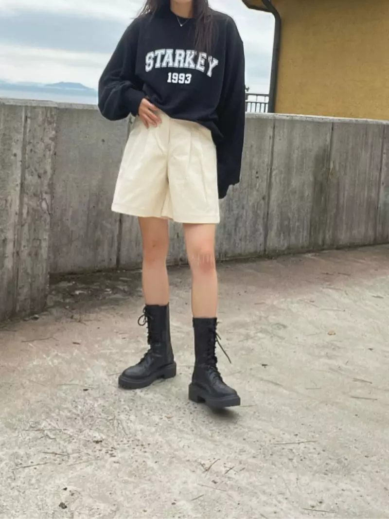 Flipar - Korean Women Fashion - #romanticstyle - Coatting Half Shorts