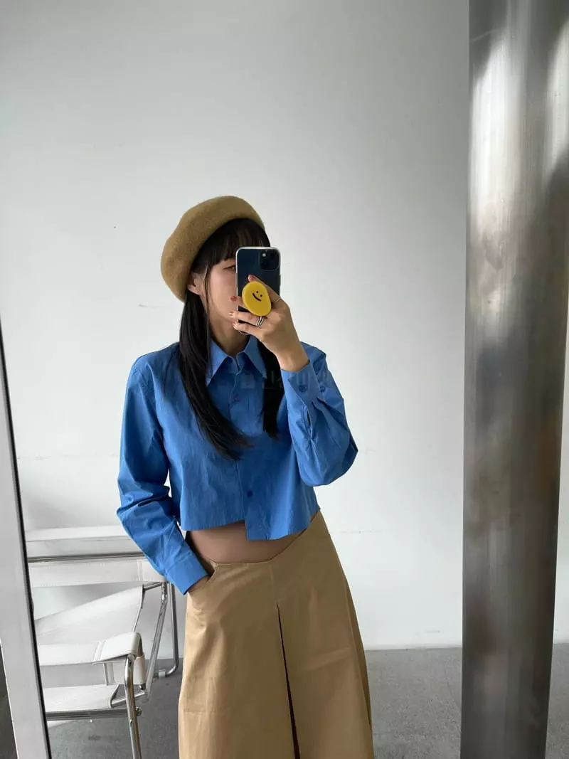 Flipar - Korean Women Fashion - #romanticstyle - Crop Shirt - 4