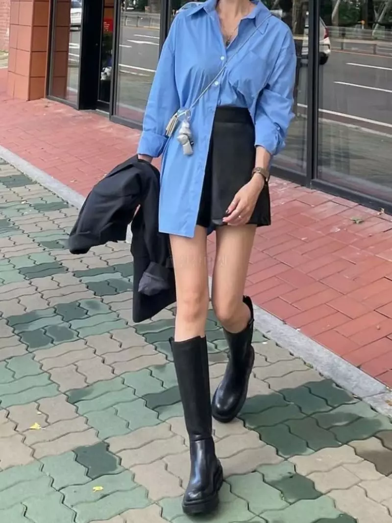 Flipar - Korean Women Fashion - #womensfashion - Boxy Shirt - 5