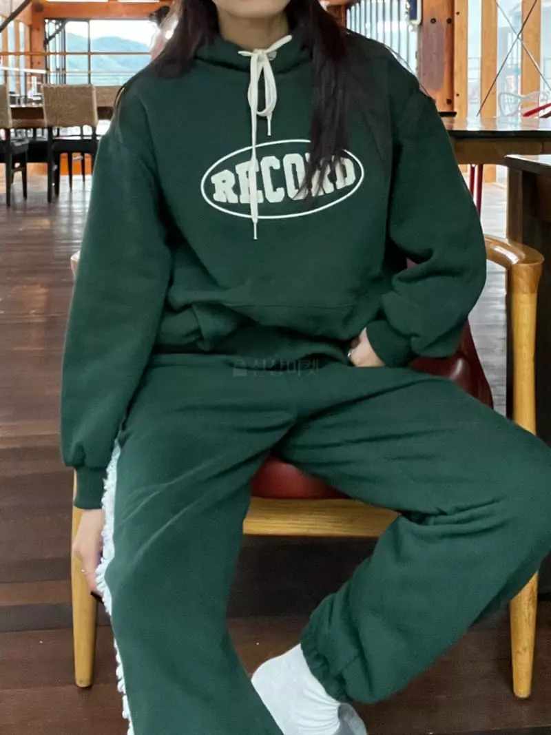 Flipar - Korean Women Fashion - #womensfashion - Recoad Fleece Sweatshirt Hoody - 2
