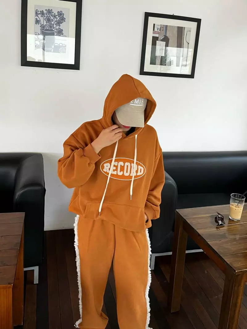 Flipar - Korean Women Fashion - #womensfashion - Recoad Fleece Sweatshirt Hoody - 8