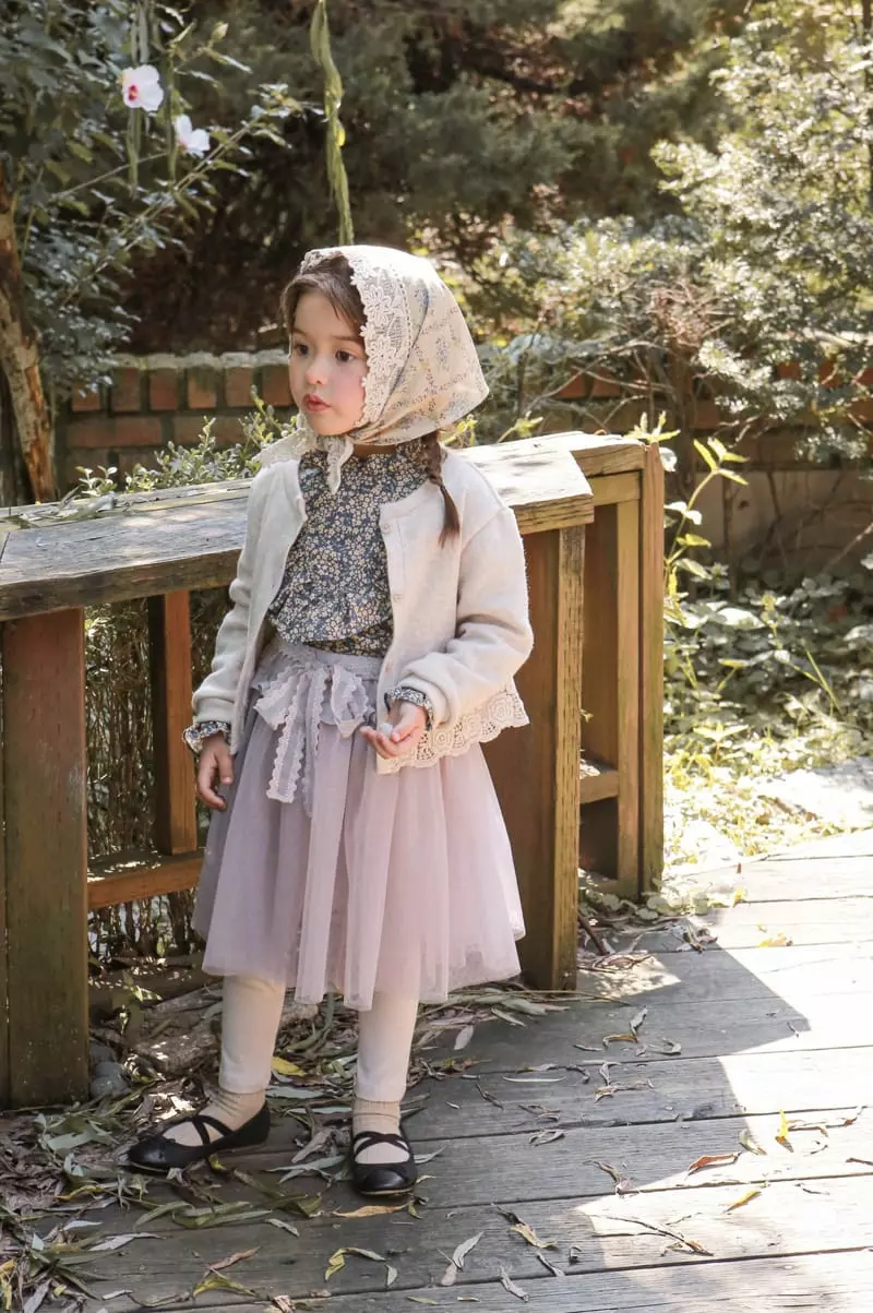 Flo - Korean Children Fashion - #magicofchildhood - Frill Mesh Skirt Leggings - 6