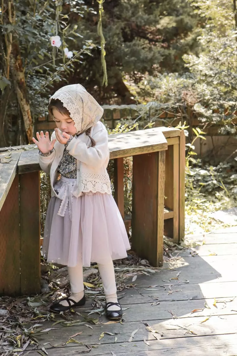 Flo - Korean Children Fashion - #prettylittlegirls - Frill Mesh Skirt Leggings - 8