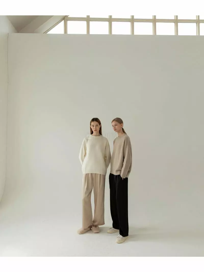 Floaty - Korean Women Fashion - #womensfashion - Whole Gament Plenty Knit Tee - 4