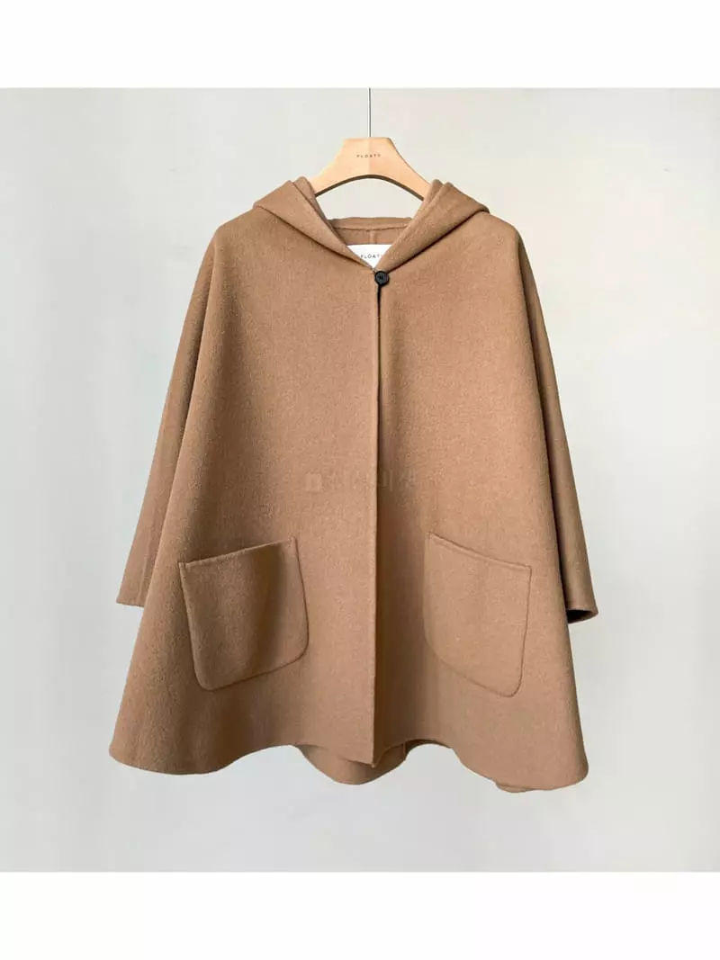 Floaty - Korean Women Fashion - #momslook - Hoody Cape Coat - 7