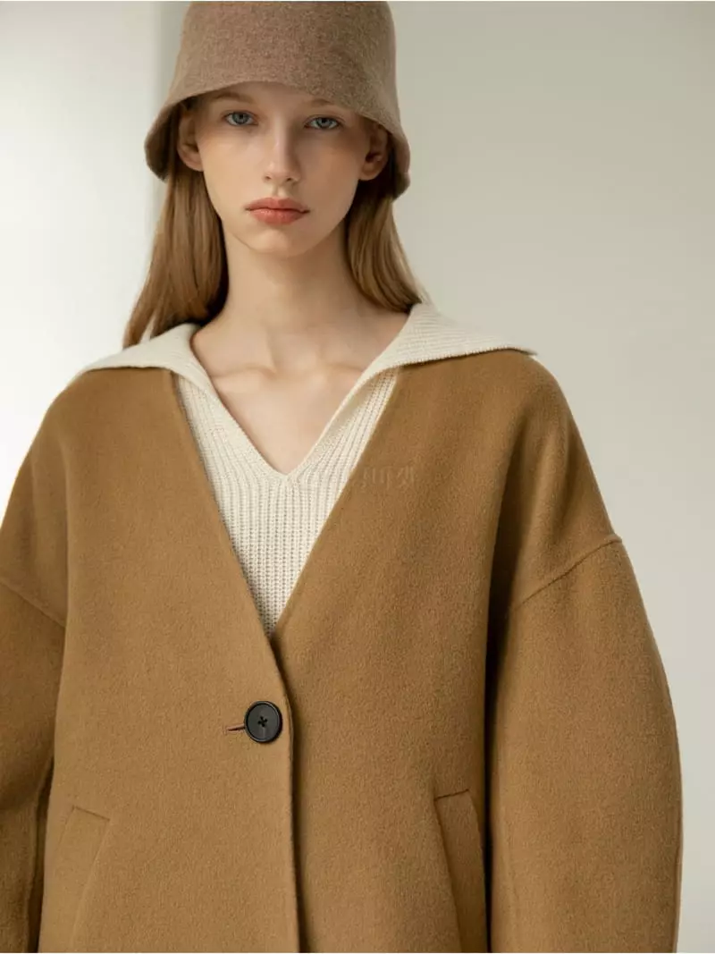 Floaty - Korean Women Fashion - #momslook - Off Half Coat - 10
