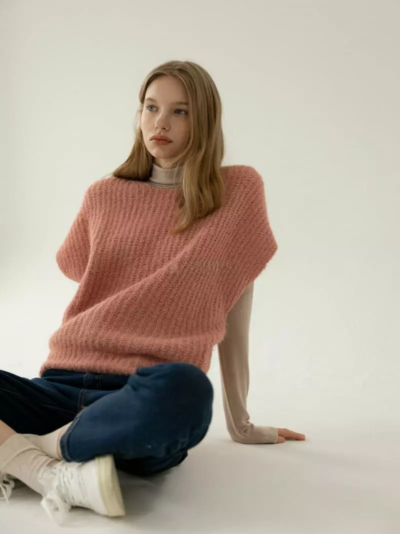 Floaty - Korean Women Fashion - #thelittlethings - Early R Knit Tee - 2