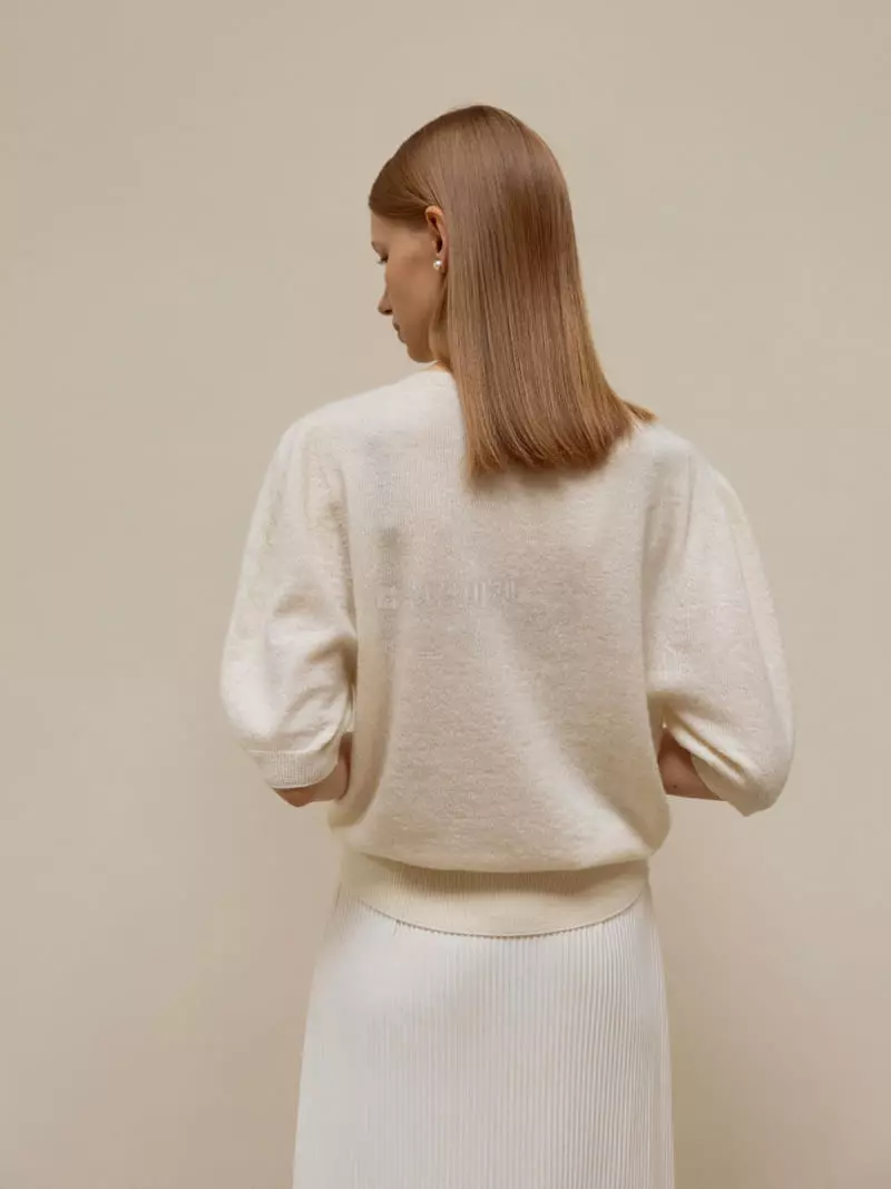 Floaty - Korean Women Fashion - #womensfashion - Whole Gament Cully Knit Tee