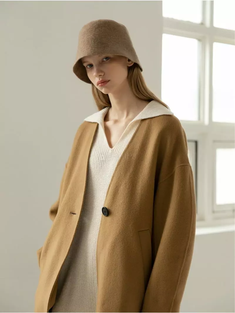 Floaty - Korean Women Fashion - #womensfashion - Off Half Coat - 7
