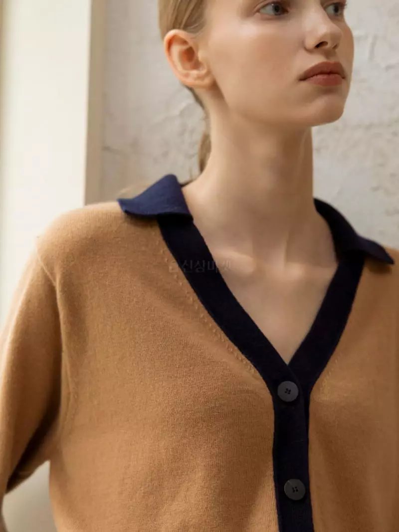 Floaty - Korean Women Fashion - #womensfashion - Mood Collar Cardigan - 2