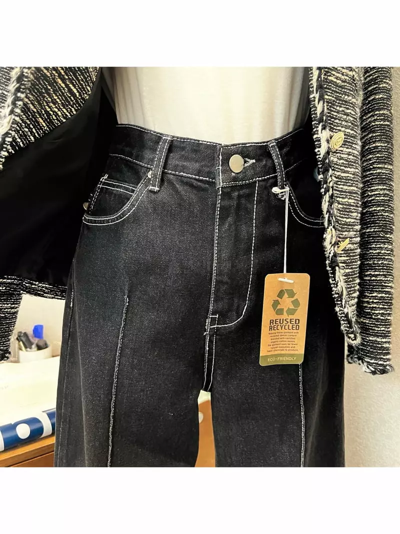 Floor - Korean Women Fashion - #momslook - Pintuck Cycle Jeans - 10