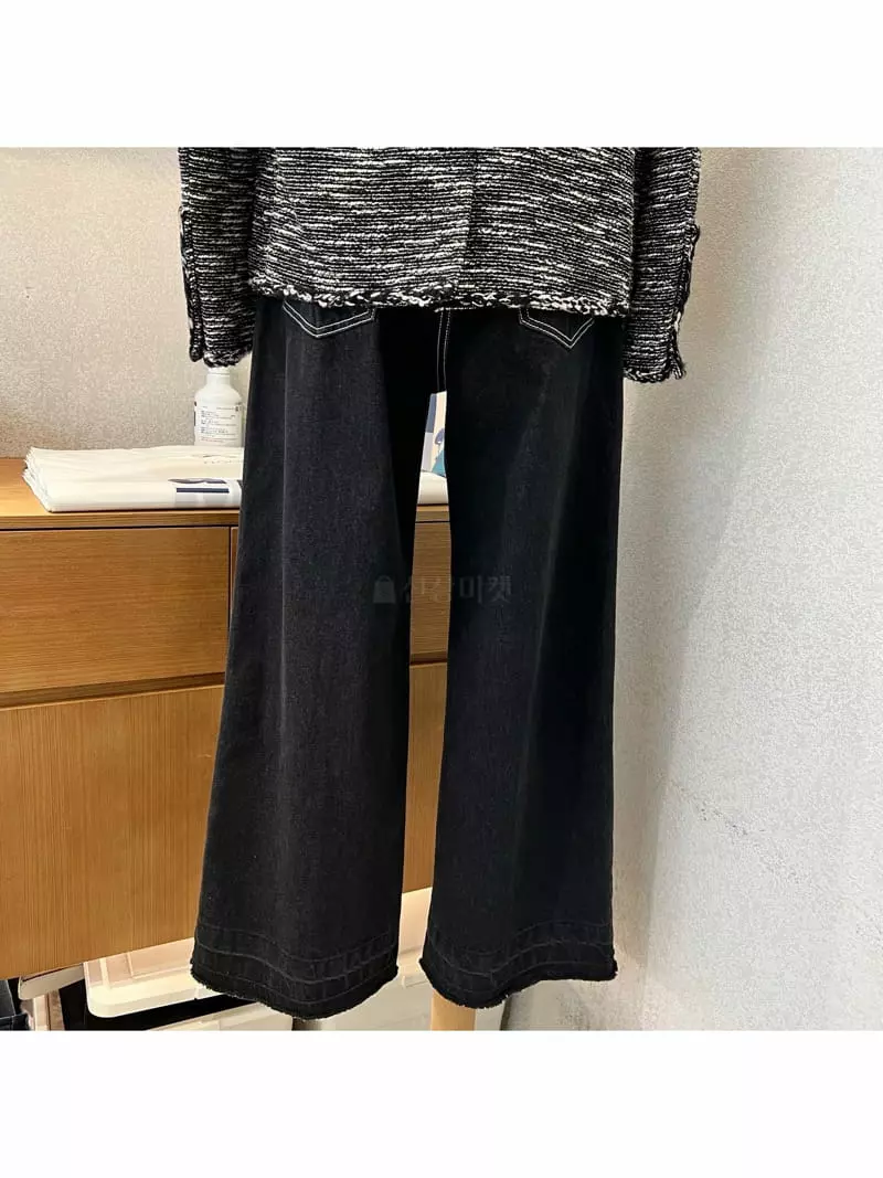 Floor - Korean Women Fashion - #momslook - Pintuck Cycle Jeans - 11