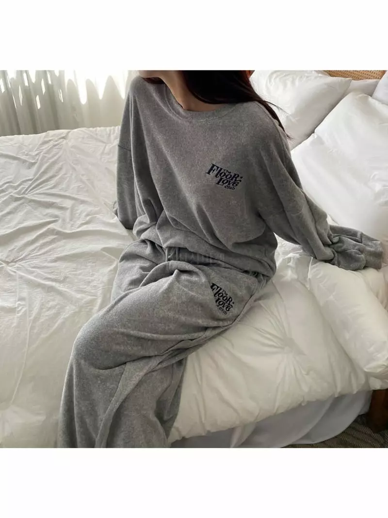 Floor - Korean Women Fashion - #womensfashion - Terry Pants - 4