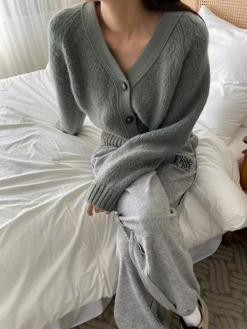 Floor - Korean Women Fashion - #pursuepretty - Alpaca Cardigan - 10