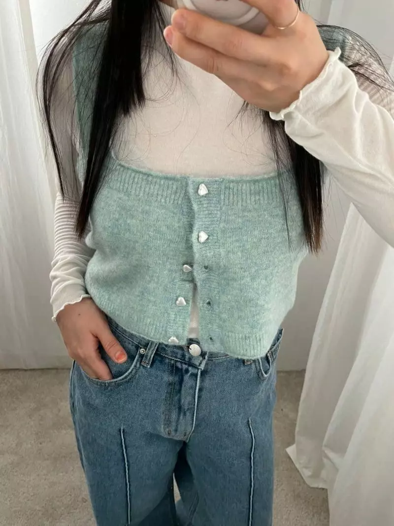 Floor - Korean Women Fashion - #shopsmall - Bustier Knit Tee - 10