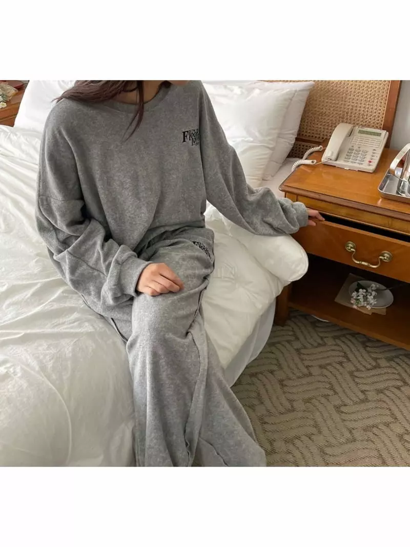 Floor - Korean Women Fashion - #womensfashion - Terry Pants