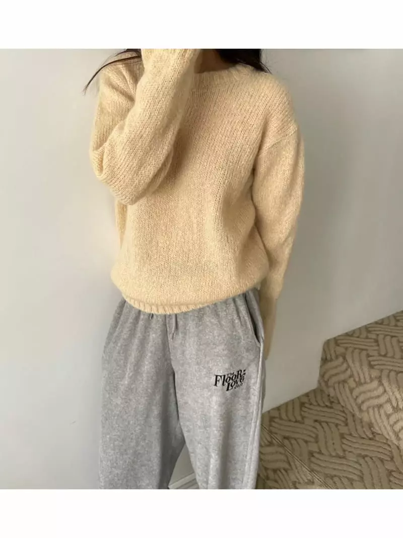 Floor - Korean Women Fashion - #womensfashion - Candy Round Knit Tee - 9