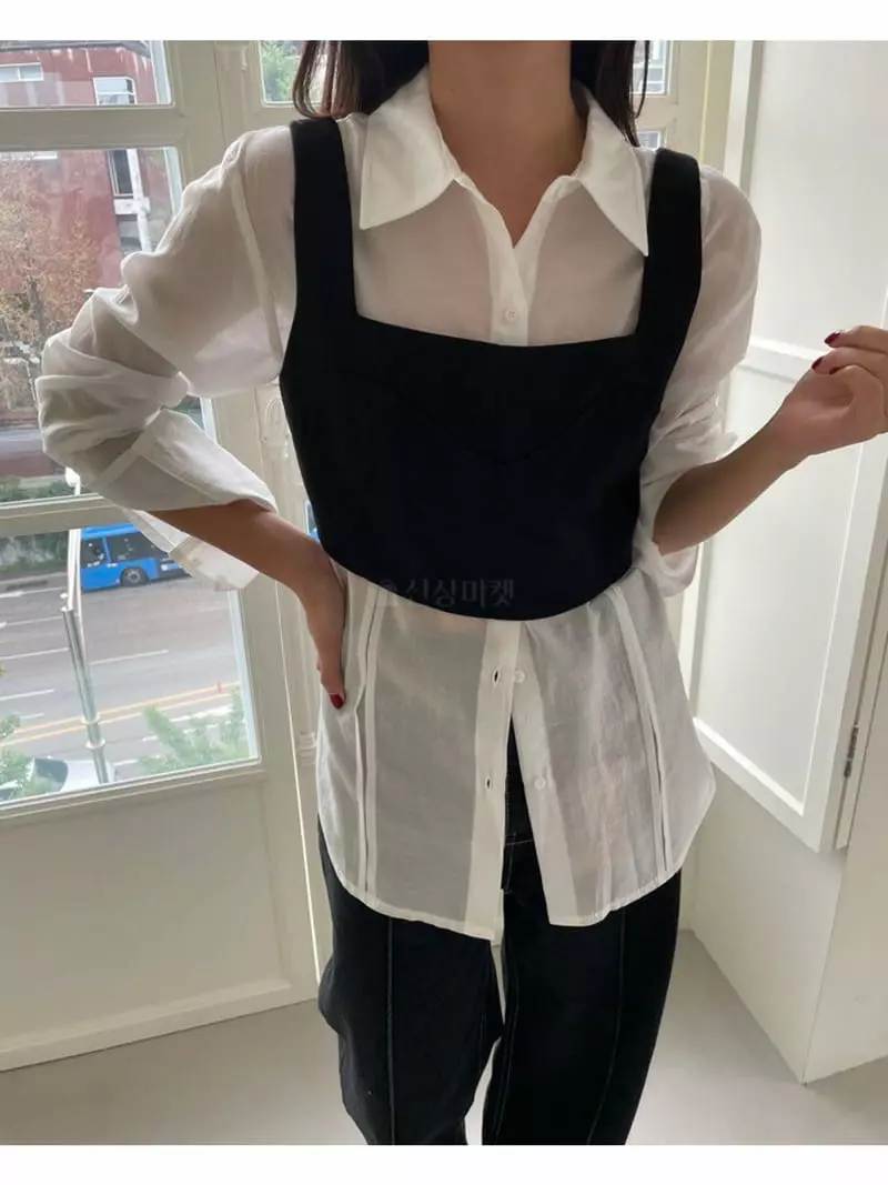 Floor - Korean Women Fashion - #womensfashion - Bustier Top